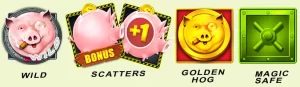 символы richy hog, выпадающие в основной игре